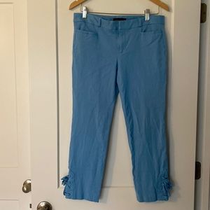 Banana Republic light blue pants with lace up ankles. Size 6